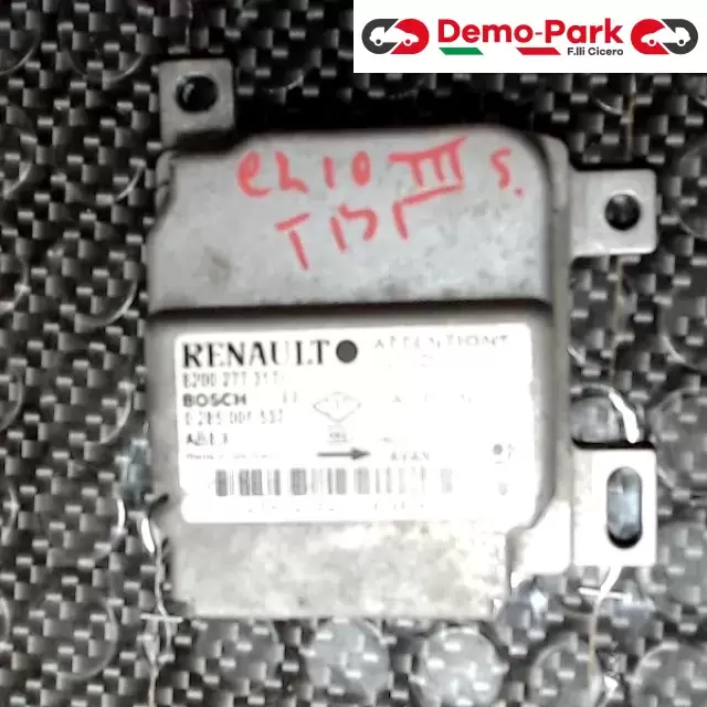 CENTRALINA SENSORE AIRBAG Renault CLIO - III SERIE BOSCH 0 285 001 537     8200 277 317 0