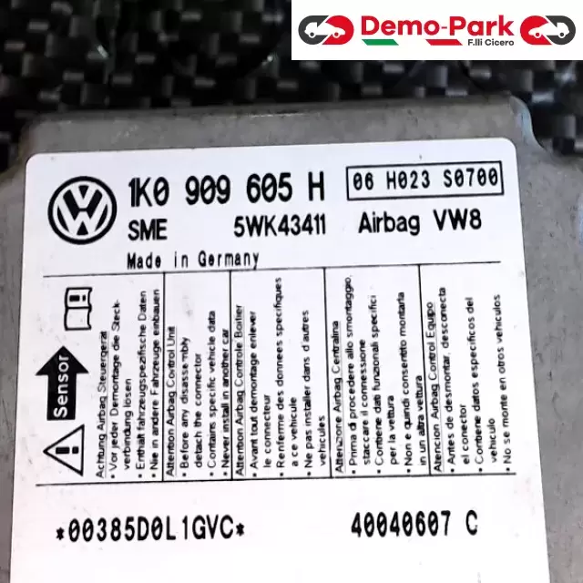 CENTRALINA SENSORE AIRBAG Seat ALTEA  1