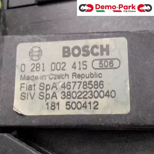 PEDALE ACCELERATORE   Fiat DOBLO' - 1.9 JTD BOSCH 0 281 002 415 1