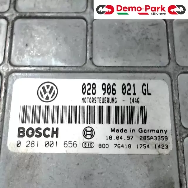 CENTRALINA MOTORE Audi A4 - 1.9 TDI BOSCH 0 281 001 656   028 906 021 GL     1