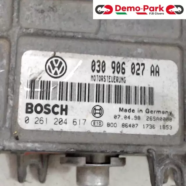 CENTRALINA MOTORE Volkswagen POLO - 1.4 BOSCH 0 261 204 617  030 906 027 AA 1