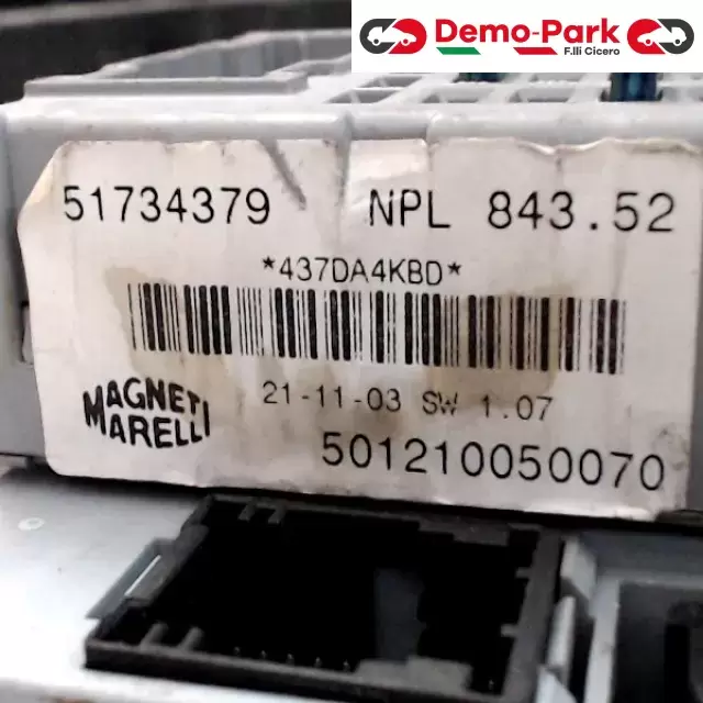 BODY COMPUTER Lancia YPSILON - 1.3 Mjet MAGNETI MARELLI 501210050070  51734379 NPL 1