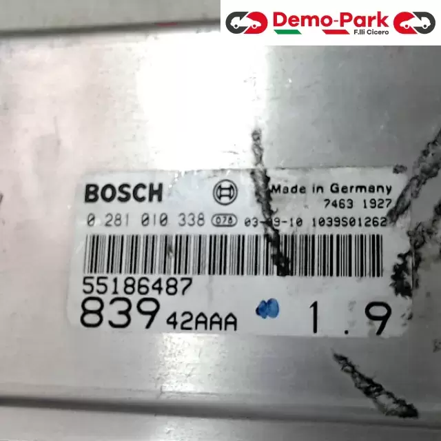 CENTRALINA MOTORE Lancia LYBRA - 1.9 JTD BOSCH 0 281 010 338  55186487 1