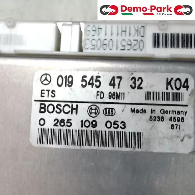CENTRALINA MOTORE - CENTRALINA VDO Mercedes-benz CLASSE E - 250 D BOSCH 0 281 001 461   A 020 545 37 32 HW     -       BOSCH 0 265 109 053   019 545 47 32 K04 2