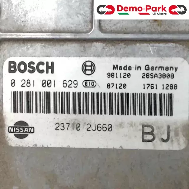 CENTRALINA MOTORE Nissan PRIMERA - 2.0 TD BOSCH 0 281 001 629  1