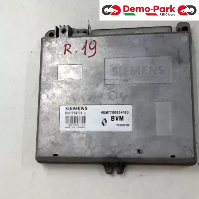 CENTRALINA MOTORE Renault 19 SIEMENS S101729101C   HOM7700854160 0