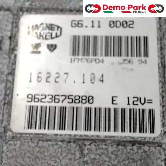 CENTRALINA MOTORE Peugeot 106 MAGNETI MARELLI G6.11 0D02    16227.104 1