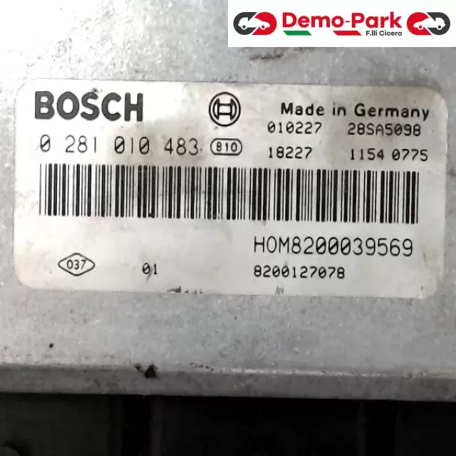 CENTRALINA MOTORE Renault SCENIC - 1.9 DCI BOSCH 0 281 010 483    HOM8200039569 1