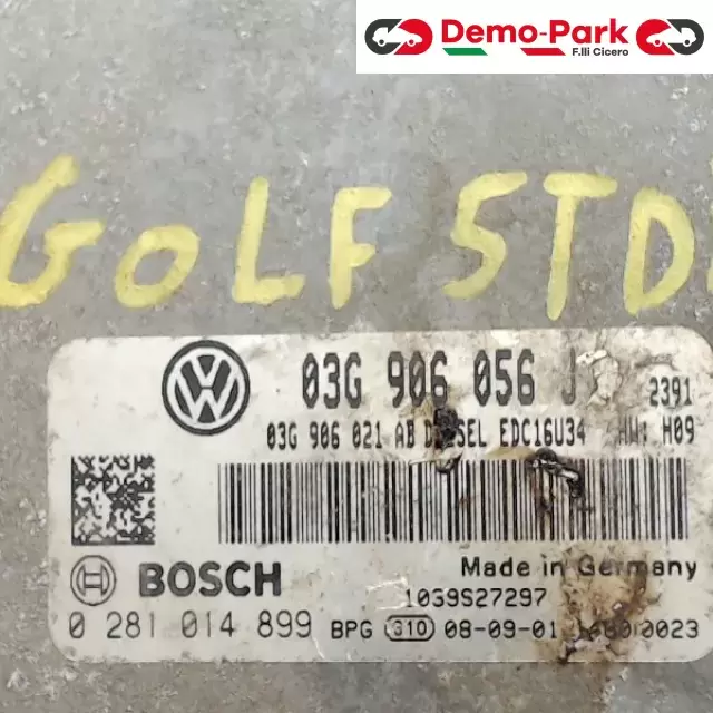 CENTRALINA MOTORE Volkswagen GOLF V 1.9 TDI 03G 906 056 J  1