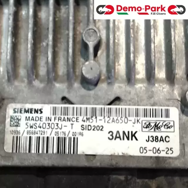 CENTRALINA MOTORE Ford FOCUS  C-MAX 1.8 TDCI 4M5112A650JK 2