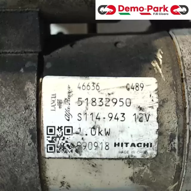 MOTORINO LANCIA YPSILON 1.2 B Lancia YPSILON - 1.2 51832950 1