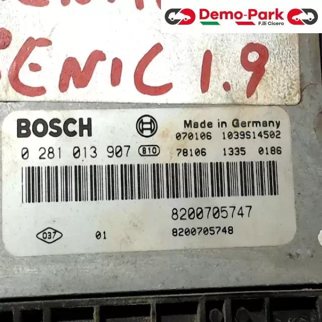 CENTRALINA MOTORE RENAULT SCENIC Renault SCENIC 1.9 DCI 8200705747 1
