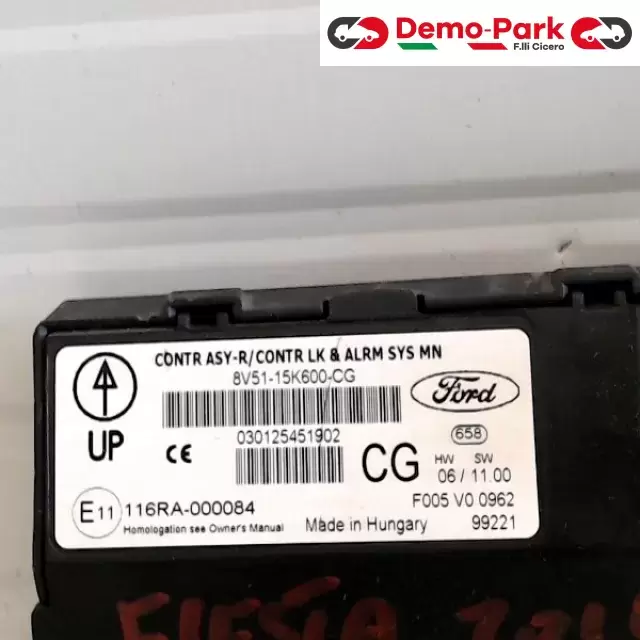 BODY COMPUTER FORD FIESTA  Ford FIESTA 8V51-15K600-CG 1