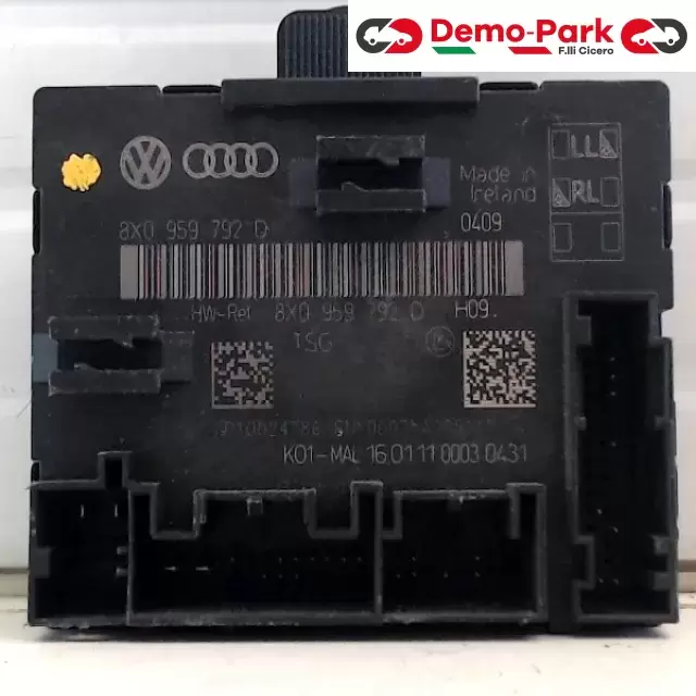 CENTRALINA COMANDO PORTA DX AUDI A1 Audi A1 8X0 959 792 D 0