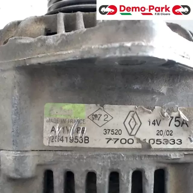 ALTERNATORE KANGOO 75A Renault KANGOO 1.9 D 2541953B 0