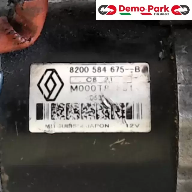 MOTORINO D'AVVIAMENTO RENAULT MODUS 1.5 Renault MODUS 1.5 DCI 8200 584 675--B 3