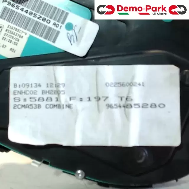 QUADRO PEUGEOT 307 2° SERIE Peugeot 307 - 1.6 HDI 28112195-5 / P9654485280 A01 3