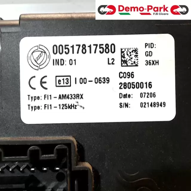 BODY COMPUTER DELPHI Fiat GRANDE PUNTO - 1.3 Mjet 90CV 00517817580 2