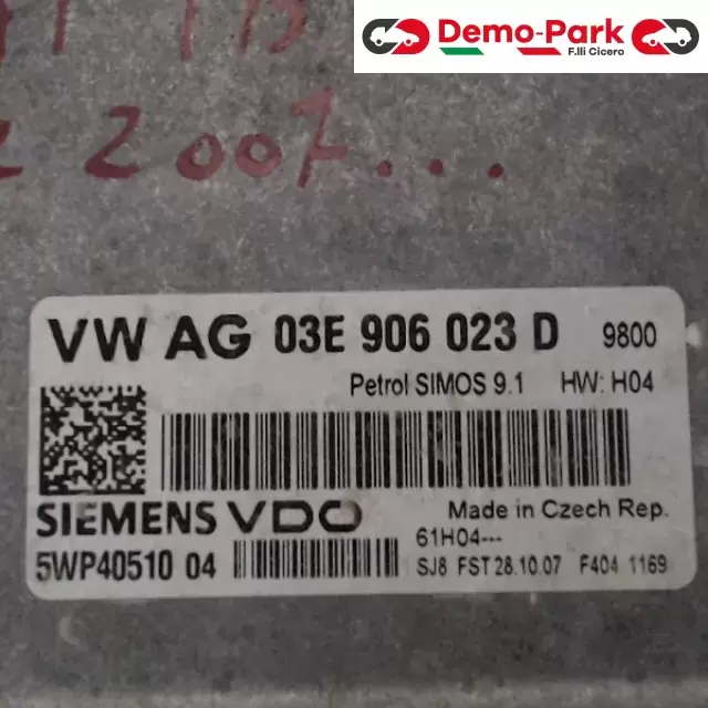 CENTRALINA MOTORE Seat IBIZA - 1.2 03E 906 023 D / 5WP40510 04 1