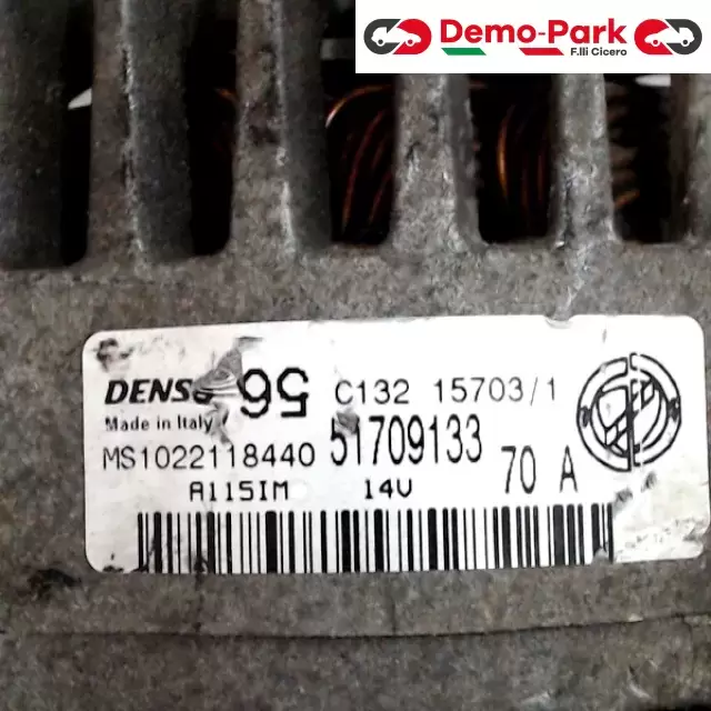 ALTERNATORE 70A Lancia YPSILON - 1.2 51709133 3