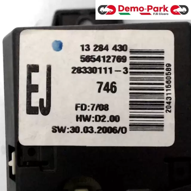 DISPLAY CONSOLE CENTRALE Opel CORSA D 13 284 430 / 28330111-3 2