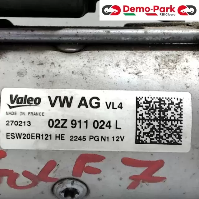MOTORINO D'AVVIAMENTO Volkswagen GOLF 7 1.6 TDI 02Z 911 024 L 3