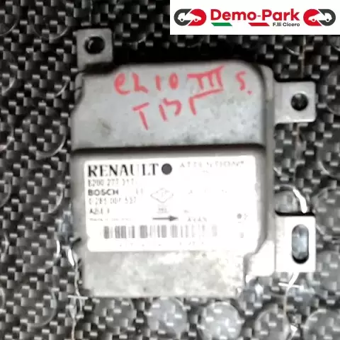 CENTRALINA SENSORE AIRBAG Renault CLIO - III SERIE BOSCH 0 285 001 537     8200 277 317 0